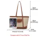 Δερμάτινη Γυναικεία Τσάντα Shopper  Ωμου Foxer 9151041F μπέζ/καφέ