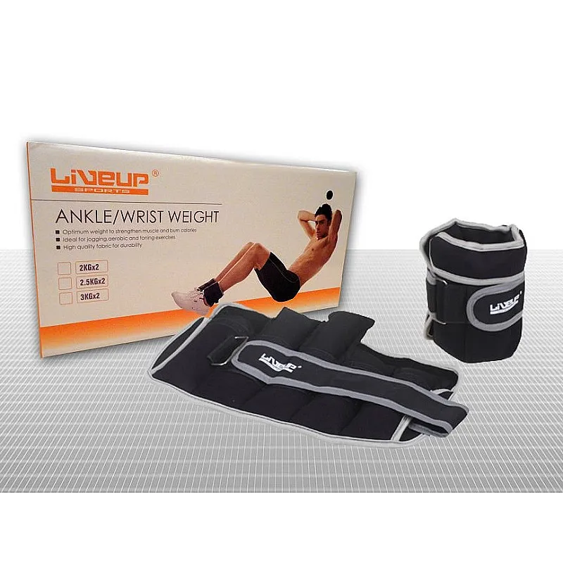 Live up Βάρη άκρων  2 x 2.5kgr Ρυθμιζόμενα B-3031 - Βάρη άκρων