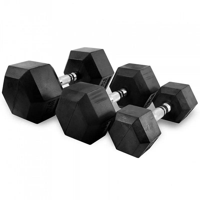 Power Force Αλτήρας Εξάγωνος  2.5kg  -Λάστιχο AL-5100 - Αλτήρες Crossfit