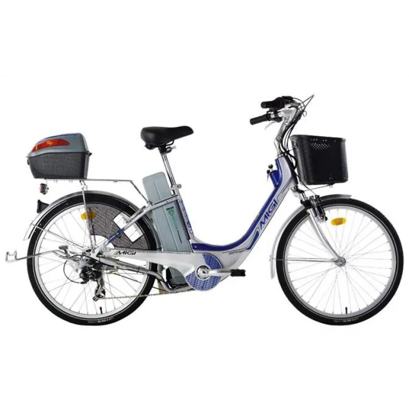 MI.GI Sissy 24 Suspensio e Bike n Ασημί-Μπλέ - E Bikes- Ηλεκτρικά Ποδήλατα