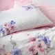 Σετ παπλωματοθήκη Jayda Cotton Box 3 τμχ Μονή (160x220) χρώμα ροζ - λευκό