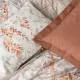 Σετ παπλωματοθήκη Lamina Cotton Box 3 τμχ Μονή (160x220) χρώμα cinnamon