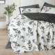 Σετ παπλωματοθήκη Ohia Cotton Box 4 τμχ Διπλή (200x220) χρώμα ανθρακί