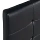 Κρεβάτι Sissy Megapap από τεχνόδερμα χρώμα μαύρο 160x200εκ. - Κρεβάτια