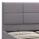 Κρεβάτι Kingston Megapap βελούδινο χρώμα γκρι 150x200εκ. - Κρεβάτια