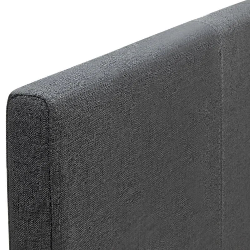 Κρεβάτι Flat Megapap υφασμάτινο χρώμα ανθρακί 120x200εκ.