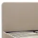 Κρεβάτι Ovelia Megapap υφασμάτινο χρώμα μπεζ 140x190εκ.