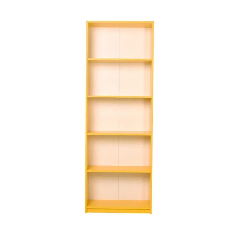Βιβλιοθήκη Max Megapap σε χρώμα κίτρινο 58x23x170εκ. - Βιβλιοθήκες γραφείου