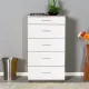 Συρταριέρα Trendline Megapap με σε χρώμα λευκό 60x44x108εκ. - Συρταριέρες - Τουαλέτες