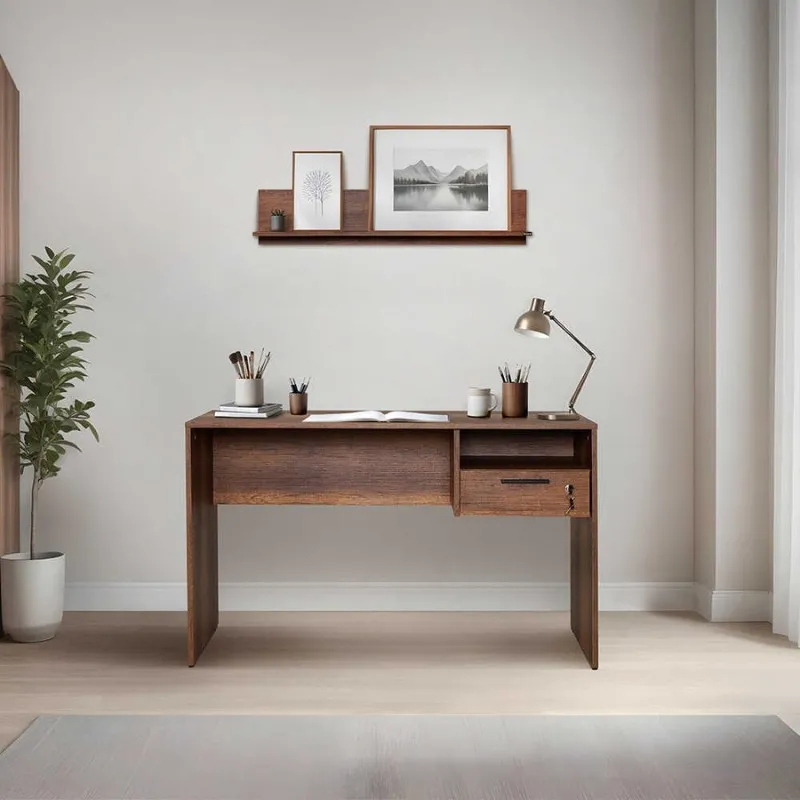 Γραφείο Concept Megapap σε χρώμα καρυδί 120x60x75εκ. - Γραφεία