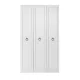 Ντουλάπα ρούχων Hampton Megapap τρίφυλλη χρώμα λευκό 103x52x185εκ.