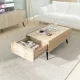 Τραπεζάκι σαλονιού Luna Megapap χρώμα oak 102x61x44εκ.