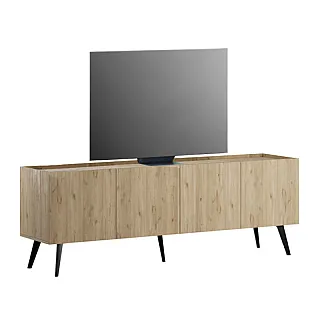 Έπιπλο τηλεόρασης Luna Megapap χρώμα florida oak 180x41x62εκ.