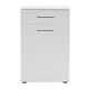 Ντουλάπι - Καλάθι απλύτων Diamond Megapap χρώμα λευκό gloss 52x38x83εκ.