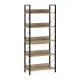 Βιβλιοθήκη Connect Megapap χρώμα florida oak 73x35x172εκ.