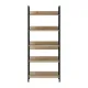 Βιβλιοθήκη Connect Megapap χρώμα florida oak 73x35x172εκ.