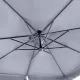 Ομπρέλα κρεμαστή επαγγελματική Pearl Megapap τηλεσκοπική αλουμινίου χρώμα ανθρακί 3x3m. - Ομπρέλες Κήπου