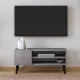 Έπιπλο τηλεόρασης Porto Megapap χρώμα γκρι ρετρό 90x32x42εκ.
