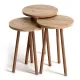 Βοηθητικά τραπεζάκια Roma Megapap από μελαμίνη χρώμα pine oak - Τραπεζάκια βοηθητικά