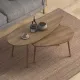 Βοηθητικά τραπεζάκια Elips Megapap από μελαμίνη χρώμα pine oak 116x46x46εκ. - Τραπεζάκια βοηθητικά