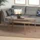 Βοηθητικά τραπεζάκια Elips Megapap από μελαμίνη χρώμα pine oak 116x46x46εκ. - Τραπεζάκια βοηθητικά