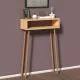 Κονσόλα Moca Megapap από μελαμίνη χρώμα oak 60x22x87εκ. - Κονσόλες