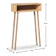 Κονσόλα Moca Megapap από μελαμίνη χρώμα oak 60x22x87εκ. - Κονσόλες