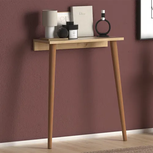 Κονσόλα Fiona Megapap από μελαμίνη χρώμα oak 60x22x73εκ.