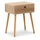 Κομοδίνο Pauline Megapap μελαμίνης χρώμα pine oak 45x35x61εκ. - Κομοδίνα