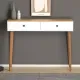 Κονσόλα μελαμίνης Alis Megapap χρώμα pine white 110x29x88εκ. - Κονσόλες