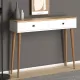Κονσόλα μελαμίνης Alis Megapap χρώμα pine white 110x29x88εκ. - Κονσόλες