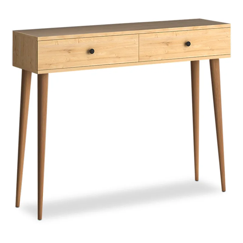 Κονσόλα μελαμίνης Alis Megapap χρώμα oak 110x29x88εκ. - Κονσόλες