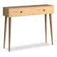 Κονσόλα μελαμίνης Alis Megapap χρώμα oak 110x29x88εκ. - Κονσόλες