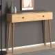 Κονσόλα μελαμίνης Alis Megapap χρώμα oak 110x29x88εκ. - Κονσόλες
