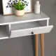 Κονσόλα μελαμίνης Napoli Megapap χρώμα λευκό 90x29x88εκ. - Κονσόλες