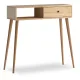 Κονσόλα μελαμίνης Napoli Megapap χρώμα oak 90x29x88εκ. - Κονσόλες