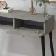 Κονσόλα Napoli Megapap χρώμα γκρι ρετρό 90x29x88εκ.