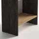 Βιβλιοθήκη μελαμίνης Flora Megapap χρώμα industrial grey - oak 52x25x80εκ. - Βιβλιοθήκες