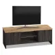 Έπιπλο τηλεόρασης Cube Megapap μελαμίνης χρώμα pine - industrial grey 120x30x40εκ. - Έπιπλα τηλεόρασης