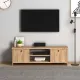 Έπιπλο τηλεόρασης Cube Megapap μελαμίνης χρώμα pine 120x30x40εκ. - Έπιπλα τηλεόρασης