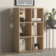 Βιβλιοθήκη Cube Megapap από μελαμίνη χρώμα oak 73,5x34x109εκ. - Βιβλιοθήκες
