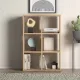 Βιβλιοθήκη Cube Megapap από μελαμίνη χρώμα oak 73,5x34x109εκ. - Βιβλιοθήκες