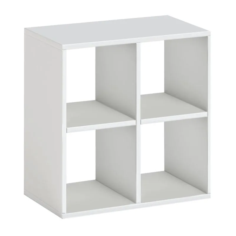 Βιβλιοθήκη Cube Megapap χρώμα λευκό 60x30x60εκ.