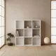 Βιβλιοθήκη Cube Megapap χρώμα λευκό 90x30x90εκ.