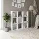 Βιβλιοθήκη Cube Megapap χρώμα λευκό 90x30x90εκ.