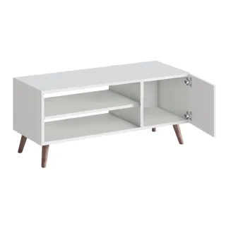 Έπιπλο τηλεόρασης Parma Megapap χρώμα λευκό 90x30x40εκ.