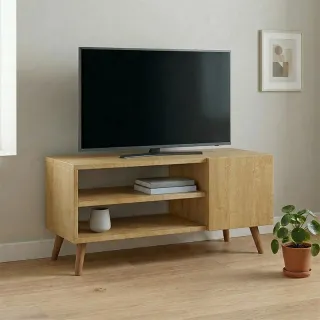 Έπιπλο τηλεόρασης Parma Megapap χρώμα sapphire oak 90x30x40εκ.