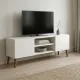 Έπιπλο τηλεόρασης Etna Megapap χρώμα λευκό 150x30x45εκ.
