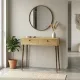 Κονσόλα Alis Megapap χρώμα sapphire oak 110x29x88εκ.