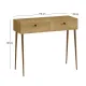 Κονσόλα Alis Megapap χρώμα sapphire oak 110x29x88εκ.